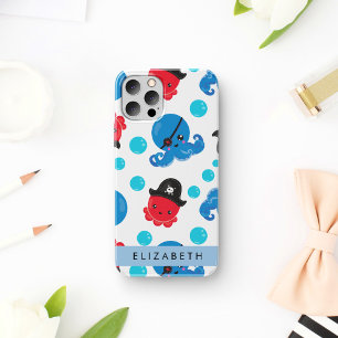 Pirate Octopus, Octopus Pattern, Sea, Your Name iPhone 16 Case