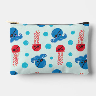 Pirate Octopus, Pirate Jellyfish, Sea Animals Accessory Pouch