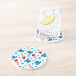 Pirate Octopus, Pirate Jellyfish, Sea Animals Coaster