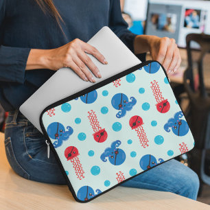 Pirate Octopus, Pirate Jellyfish, Sea Animals Laptop Sleeve