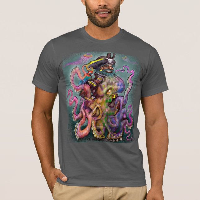 Pirate Octopus T-Shirt (Front)