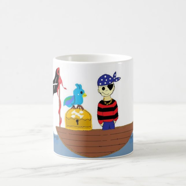 Pirate Out To Sea Coffee Mug (Center)