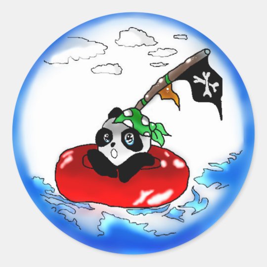 Pirate Panda Stickers
