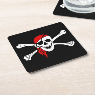 Pirate Paper Coasters