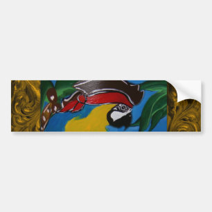 Pirate Parrot Bumper Sticker