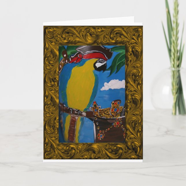 Pirate Parrot Card (Front)