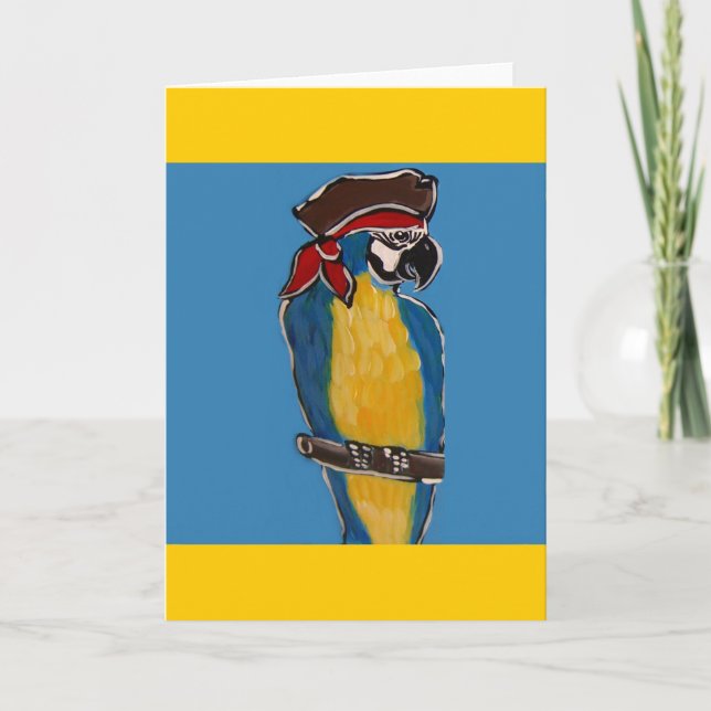 PIRATE PARROT CARD (Front)