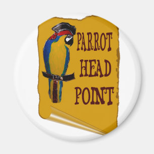 Pirate Parrot Head Magnet