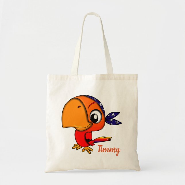 Pirate Parrot Tote Bag (Front)