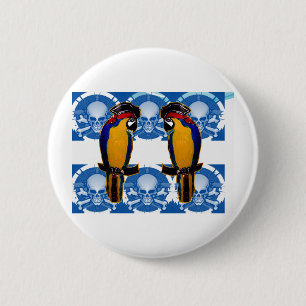 Pirate Parrots 2 Inch Round Button