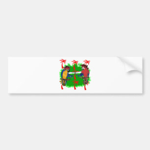 PIRATE PARROTS BUMPER STICKER