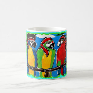 PIRATE PARROTS COFFEE MUG