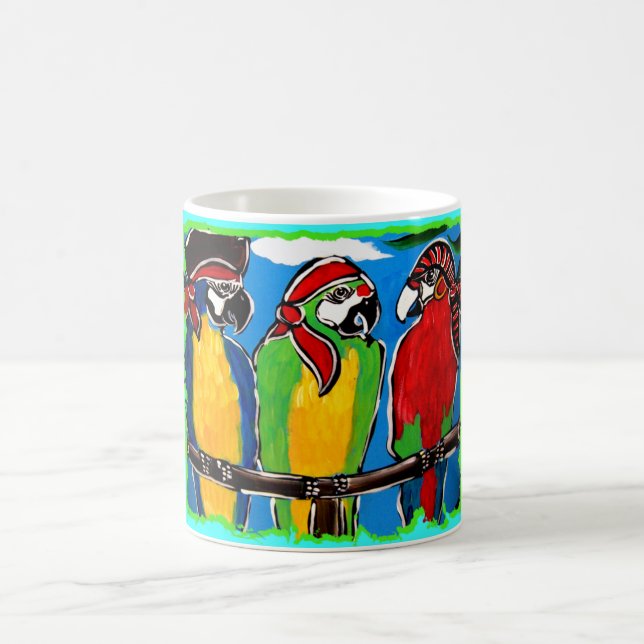 PIRATE PARROTS COFFEE MUG (Center)