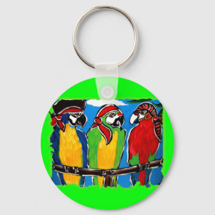 PIRATE PARROTS KEYCHAIN