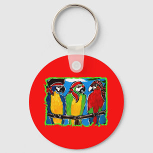 PIRATE PARROTS KEYCHAIN