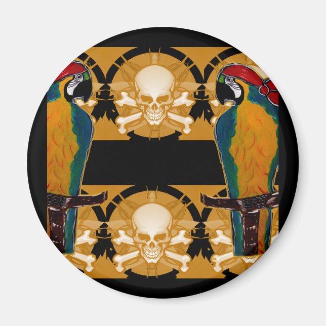 Pirate Parrots Magnet (Front)