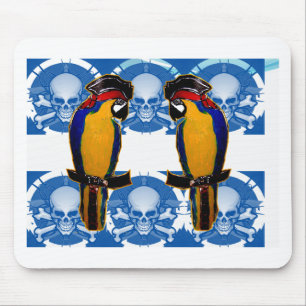 Pirate Parrots Mouse Pad