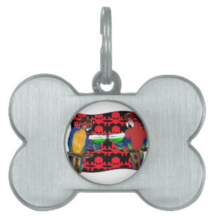 Pirate Parrots Pet ID Tag