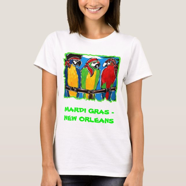PIRATE PARROTS T-Shirt (Front)