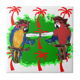 PIRATE PARROTS TILE
