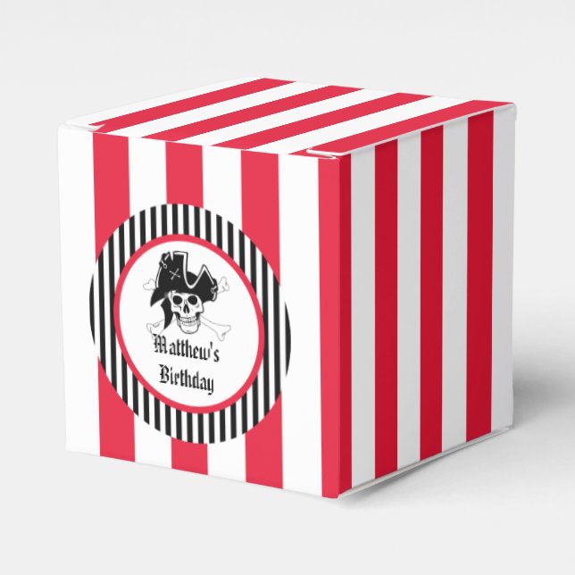 Pirate Party Custom Favour Boxes (Front Side)