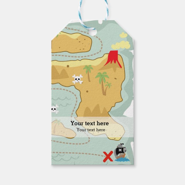 Pirate party gift tags (Front)