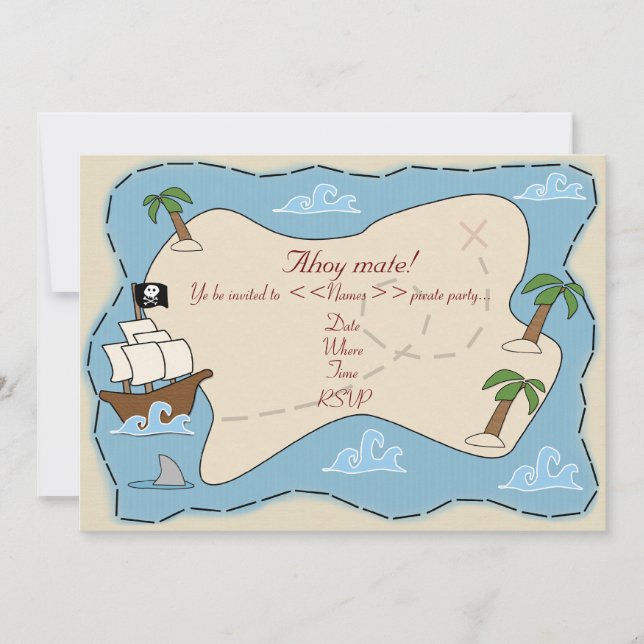 Pirate Party Invitation (Front)