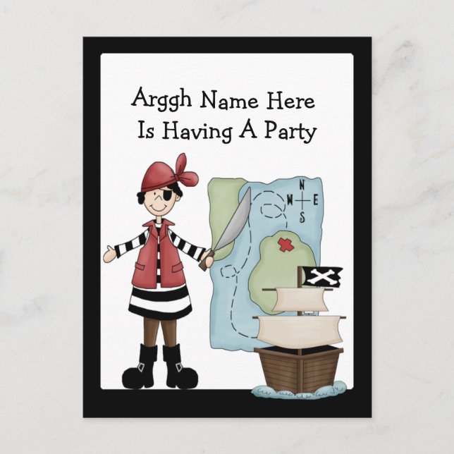 Pirate Party Invitations (Front)