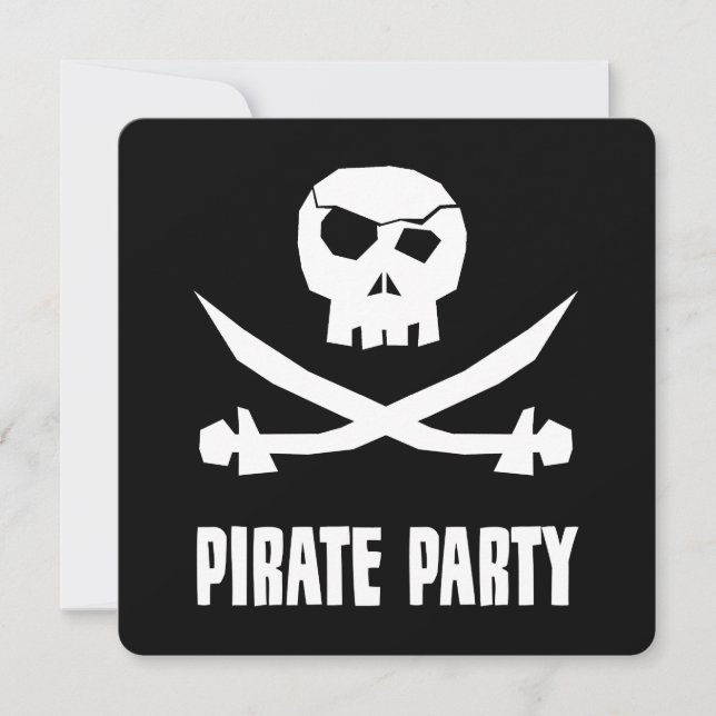 Pirate Party Invitations (Front)
