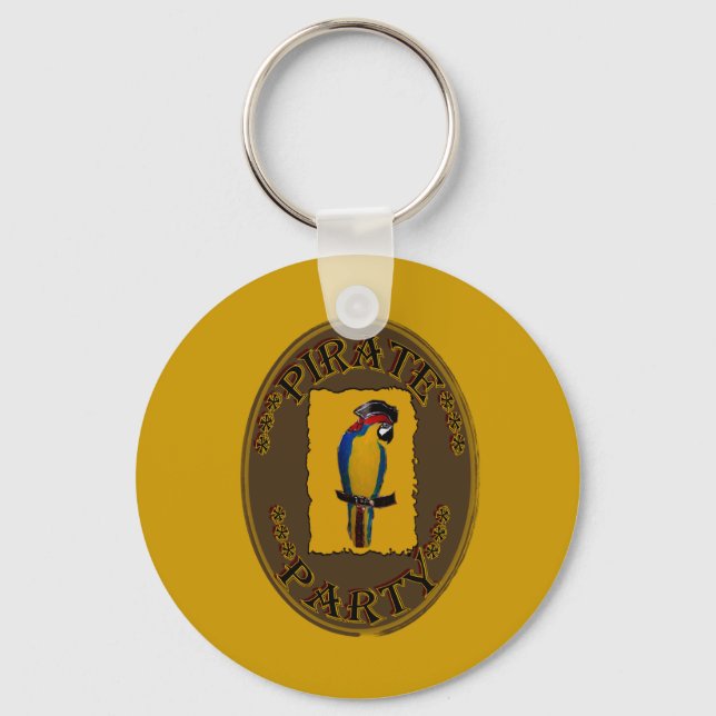 PIRATE PARTY KEYCHAIN (Front)
