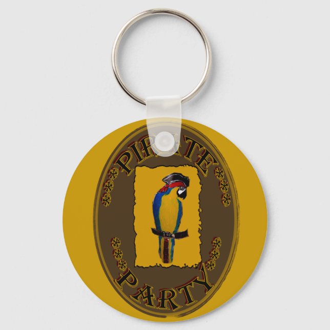 PIRATE PARTY KEYCHAIN (Front)