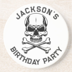 Pirate Party Skull Coaster