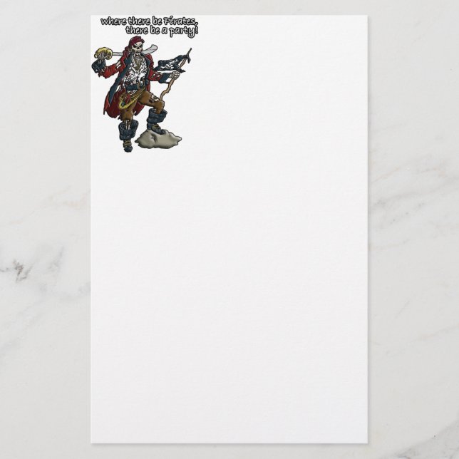 Pirate Party Stationery (Front)