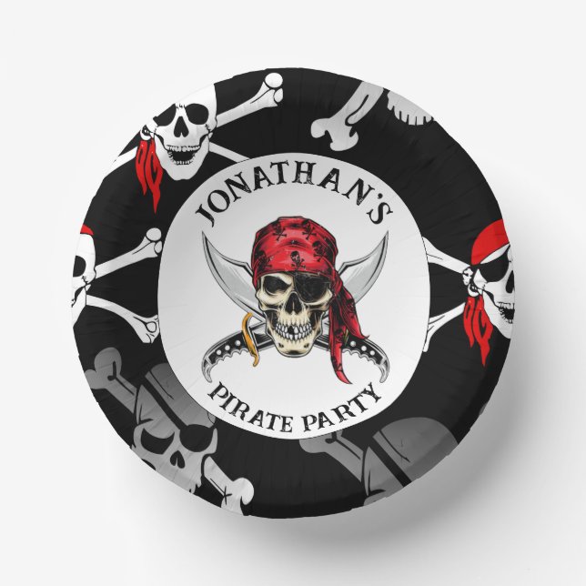 pirate party supplies paper plate (Front)