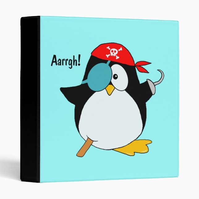 Pirate Penguin Binder (Front/Spine)