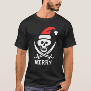Pirate Père Noël modifier le texte T-shirt
