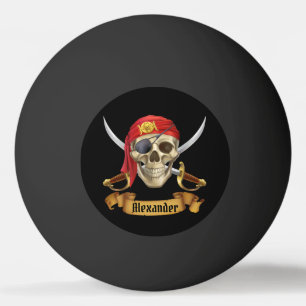 Pirate Personalize Ping Pong Ball