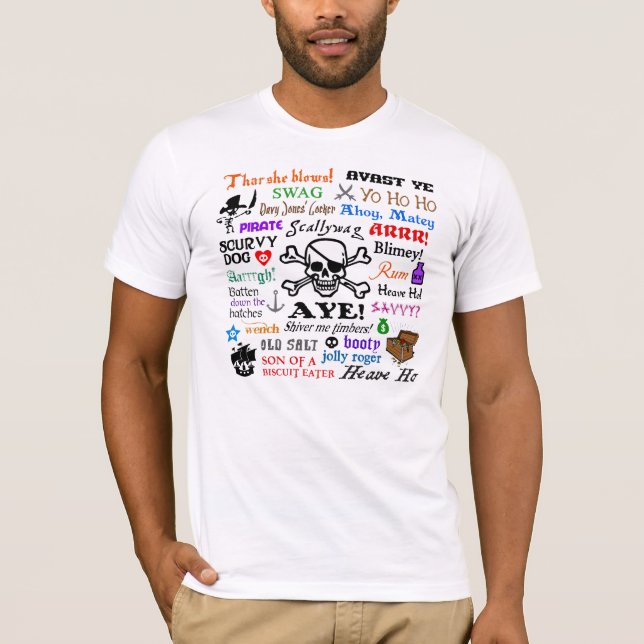Pirate Phrases T-Shirt (Front)
