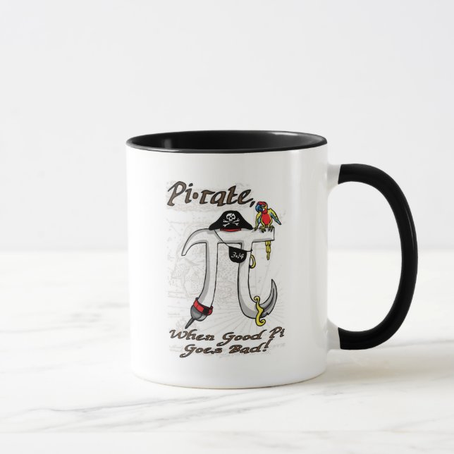 Pirate Pi Day Gear Mug (Right)