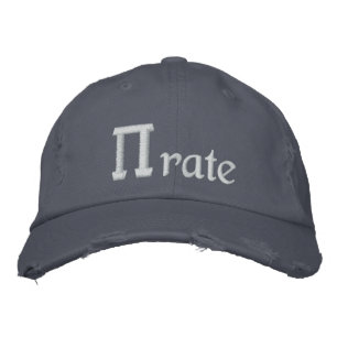 Pirate, PI - rate Embroidered Hat