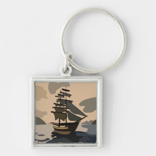 Pirate Pirates Ship Adventure Pirate Keychain