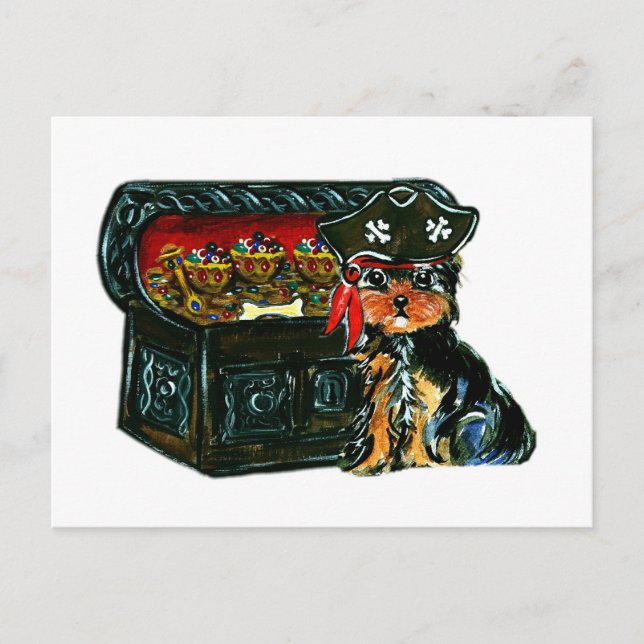 Pirate  Poo Postcard (Front)