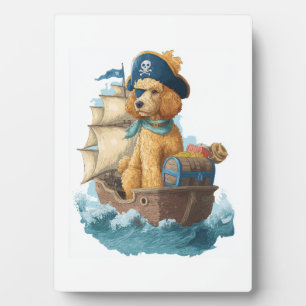 Pirate Poodle � Funny Sea Dog Plaque