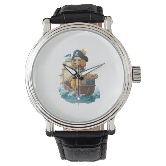 Pirate Poodle – Funny Sea Dog Watch (Front)