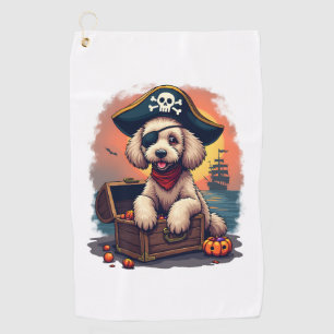 Pirate Poodle Plunder Golf Towel