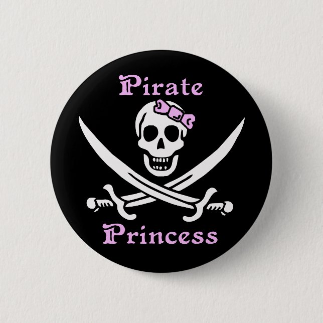 Pirate Princess Button (Front)