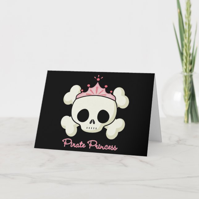 Pirate Princess Holiday Card (Front)