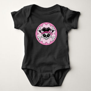 Pirate Princess Kitty Skull Baby Bodysuit