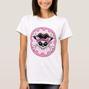 Pirate Princess Kitty Skull T-Shirt