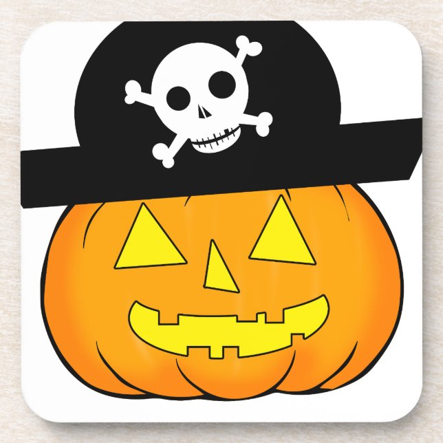 pirate pumpkin coaster (Front)